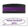 Stackable Verbal Feedback Given Pre Inked School Teachers Feedback Marking Stamper Stamp 44x13mm Primary Teaching Services (Purple)