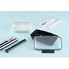 chopsticks and spoon set white