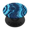Blue Agate Quartz Gemstone Crystal Pattern No. 3 PopSockets Swappable PopGrip