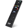 Universal Remote Control Replacement for All Sony Smart LED/LCD TVs - Compatible with RM-YD103, Sleek Black Design