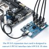 MZHOU PCI-E 1X to 4 PCI-E 1X Riser Card,PCIE Splitter Mining Card for GPU Ethereum Bitcoin Crypto Mining Rig