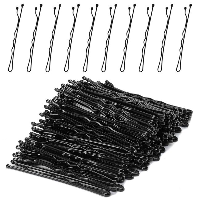 100 Pcs Bobby Pins, Hair Clips Hair Grips Hair Pins for Hair Styling & Make UP (Black)