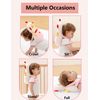 JunNeng Baby Head Protector Backpack, Toddler Walking Fall Head Protection, Robot Pink