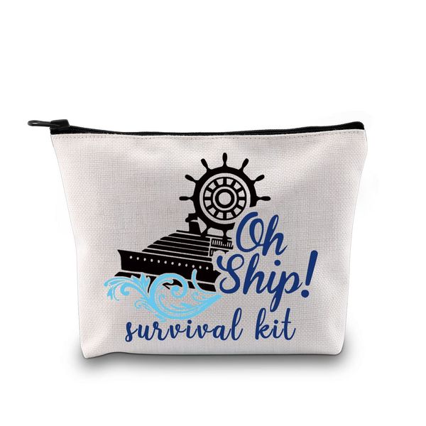 Kreuzfahrtschiff Geschenk Kreuzfahrt Urlaub Tasche Oh Ship! Survival Kit Reise Make-up Tasche Kreuzfahrt Zubehör Kreuzfahrt Liebhaber Geschenk für Cruiser