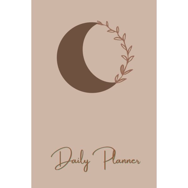 Daily Planner To Do Journal, Boho Eucalyptus Wreath Motife