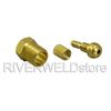 TIG Welding Torch Adapter Miller Gas Quick Connector 5/8-18" LH Left Hand Thread
