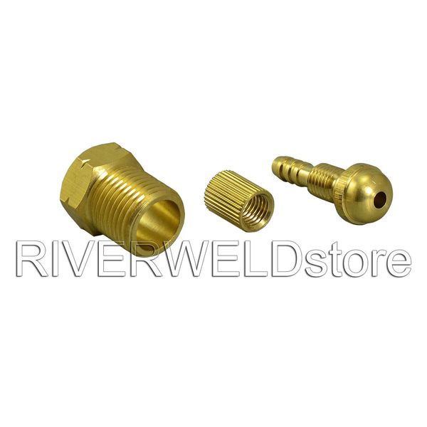 TIG Welding Torch Adapter Miller Gas Quick Connector 5/8-18" LH Left Hand Thread
