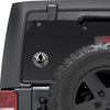 Bigfoot Research Team Black Round Stickers 2 Pack