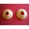 2 Light Brown Beige 15mm Radiator Pipe Hole Collars Cover Radsnaps