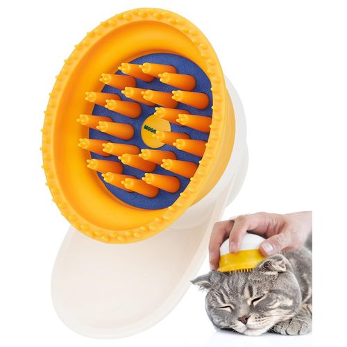 [PETHROOM] Cat Brush for Shedding Cats,Dogs, Kitten | Gentle Deshedding & Grooming Tool for Short or Long Hair | Safe Massage Brush for Sensitive Skin | Sturdy, Durable, and Portable
