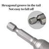 Screwdriver Nut Driver Bit,17mm Socket 65 Length,Metric Hex Wrench Socket Bit,1/4 inch Hex Shank,Quick Change Impact Nuts Driver Adapter Drill Bits