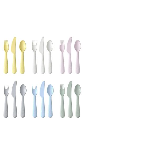 Ikea KALAS Cutlery Set 18 Piece Kids Pastel