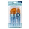 Royal Brush Crafter's Choice Gold Taklon Brush Value Set-15/Pkg, Small to Medium