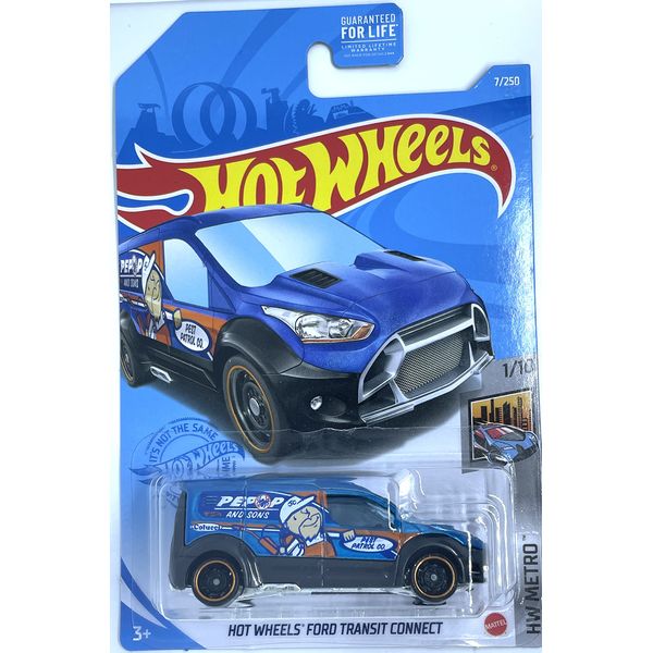 Hot Wheels - Ford Transit Connect - Blue - HW Metro - 1/10