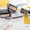 Received Self Inking Rubber Stamp (Red Ink), Stamp Impression Size 1.41" x 0.47"