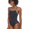Dolfin Women's Reliance Team Solid DBX Back Swimsuit (Black, 32)
