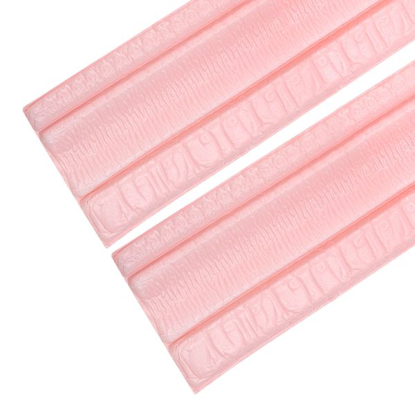 Flexible Wall Molding Trim, 2pcs 8Ft x 4 in for Home DIY Decoration, Pink