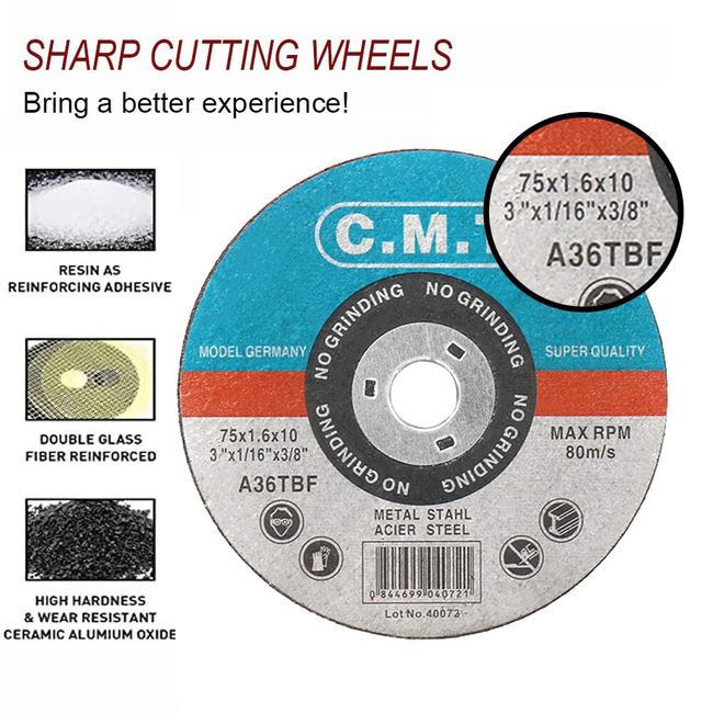 Resin Cutting Discs 75mm/3 inch Metal Cutting Disc Wheel Dremel