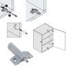 Kitchen Cabinet Door Stop Drawer Soft Quiet Close Closer Damper Buffers(Grey/White sent randomly)