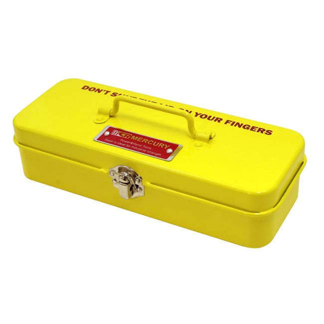 Mercury MEBUMTBY Tin Mini Tool Box, Yellow