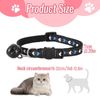 6 Pack Cat Collar, Kitten Collar with Bell Love Pattern Reflective Cat Collars Quick Release Kitten Collars Adjustable 19-32cm for all Kitten