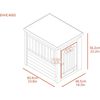 New Age Pet ecoFLEX Pet Crate/End Table, Small, Grey