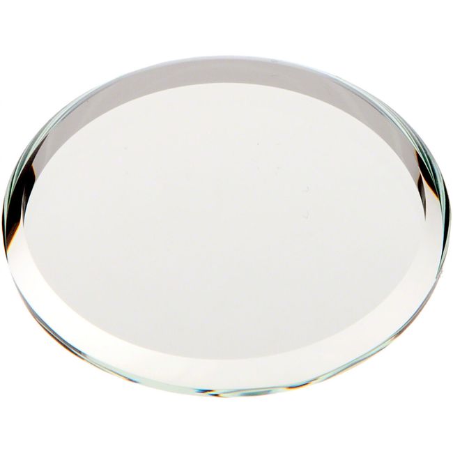 Plymor Round 3mm Beveled Glass Mirror, 1.5 inch x 1.5 inch (Pack of 6)