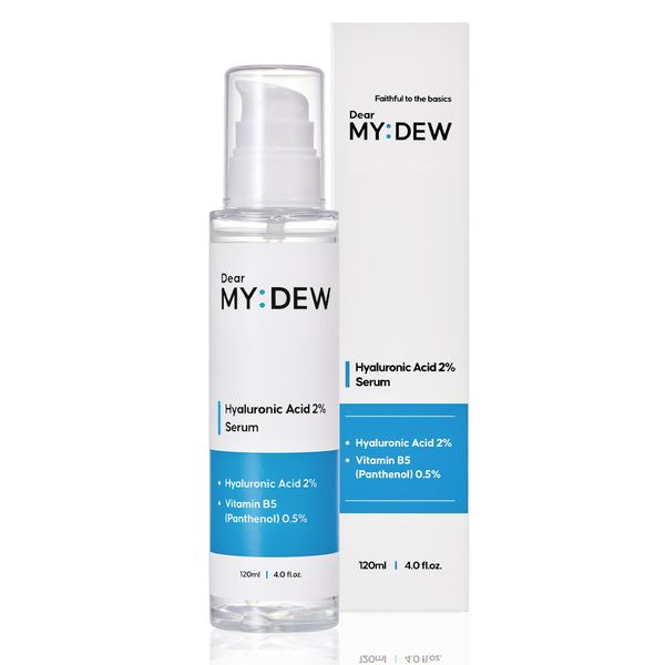 DearMYDEW 2% Hyaluronic Acid Serum with Vitamin B5, Hyalu B5 Intense Hydrating Serum for Face, Moisturizing, Anti-Aging for Fine Lines, Visibly Plumps Skin, Fast Absorbing, Korean Skincare, 4Fl Oz