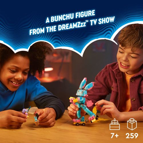 LEGO DREAMZzz イジーとバンチュー バニービルディングおもちゃセット 2つの方法 Bunchu The Bunny組み立て方 イースターバスケット詰め物 グリムスポーンとイジーミニフィギュア付き イースターギフト 7歳以上のお子様向け 71453