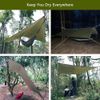 Hammock Camping with Rain Fly Tarp and Net, Portable Camping Hammock Double Tree
