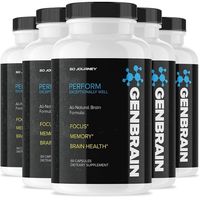 Genbrain Advanced Brain Formula, Memory & Focus Advanced Formula (300 Capsules)