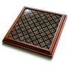 8x8 Trivet with 6x6 Ceramic Tile - Chic Image of Gold Celtic Knots Pattern Patterns