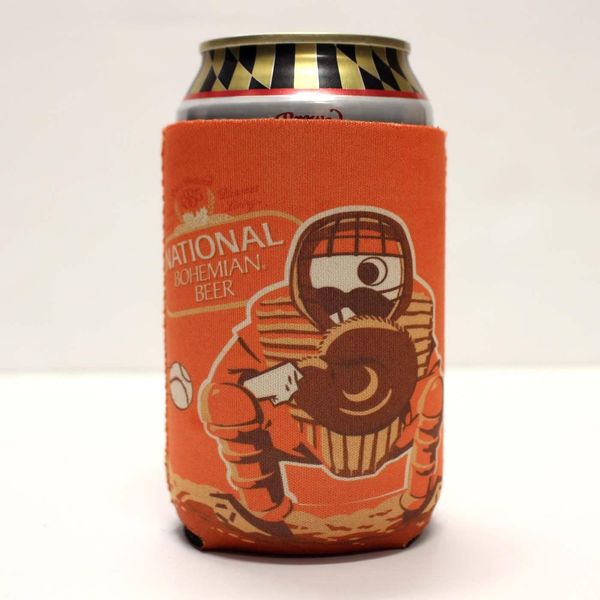 Natty Boh Baseball Catcher / Can Cooler - Orange / 10/$6 Each