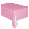 Unique Plastic Party Tablecloth Reusable Rectangular (19 Colours, Sold Single) Pink One Size