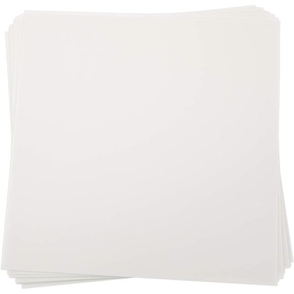 Paper Junkie 100 Sheets Translucent Vellum Paper for Invitations, Crafts, Tracing, 93 GSM (White, 12x12")