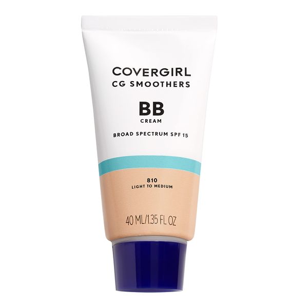 COVERGIRL Smoothers Lightweight BB Cream, 1 Tube (1.35 Ounce), Light to Medium 810 Skin Tones, Hydrating BB Cream with SPF 21 Sun Protection (Packaging May Vary)