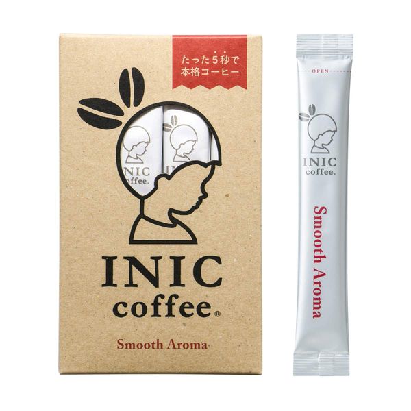 INIC Coffee Smooth Aroma Sachet, 12 Sachets, Classic Regular Blend, The Best of Powdered Coffee, Flavor Adopted by World Barista Champions