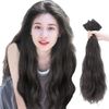 LS Fer Wig Extension Collar Wig, One-touch Wig, Long Curl, Women's Hair Volume, Increases Volume, Easy to Wear, Detachable Clip, Set of 3, Wig (21.7 - 21.7 inches (55 cm), Light Brown)