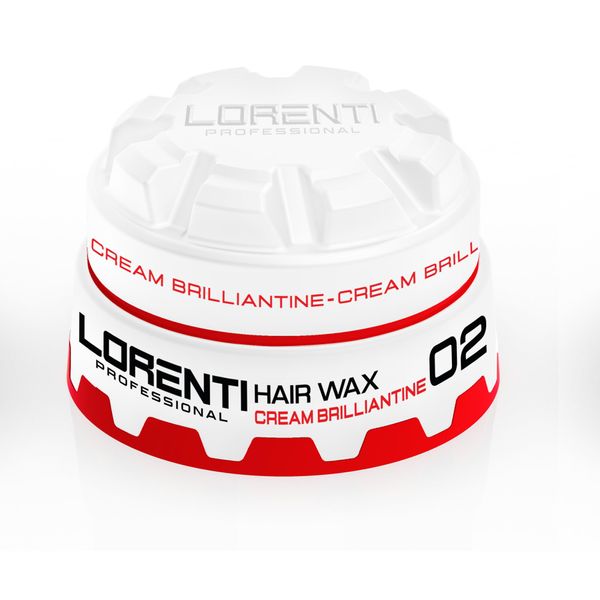 Lorenti Tokyo & Seoul Hair Styling Cream Brilliantine Wax | Shine Light Hold | No: 02 Cream Wax 150 ml