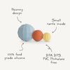 mushie Silicone Nesting Spheres Sensory Toy (Powder Blue)