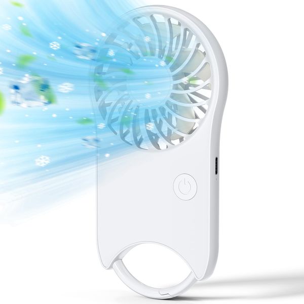 Handy Fan, Silent, Handheld Fan, 2024 Innovation Model, Portable Fan, Powerful, Ultra Lightweight, Long Operation, 3 Levels of Airflow, Type C Rapid Charging, Handy Fan, Small Fan, Hand Held, Mini