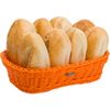 Saleen Rectangular Basket, polypropylene, Orange, 26.5 x 19 x 7 cm