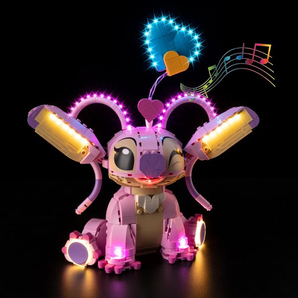 Nitemode LED Light Kit Compatible with Leg0 43257, Upgraded Angel Models Set Lighting Accessories,No Model(Sound Version)