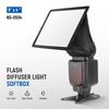 NEEWER Flash Diffuser Light Softbox 5"x 4" Foldable with Storage Pouch Compatible with Godox Yongnuo NEEWER Speedlite