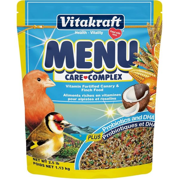 Menu Premium Canary And Finch Food - Vitamin-fortified - Daily Food Fo