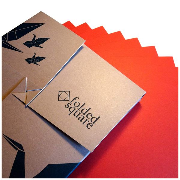 Red Origami Paper | 100 Sheets, 15cm Square