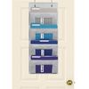 Simple Houseware Over Door 4 Clear Window Pocket File Organizer, Grey