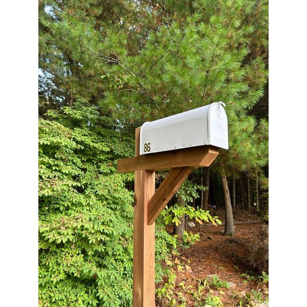 Premium Cedar Mailbox Post made in the USA w/ a strong base Free Shipping