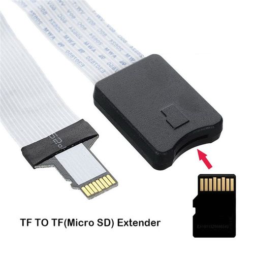 Xiwai Micro-SD TF Memory Card Kit Male to TF Female Extension Soft Flat FPC Cable Extender 25cm