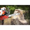 25.4cc Gas Powered Top Handle Chainsaw 2-Stroke Engine Cut Tree Wood w/2 chains